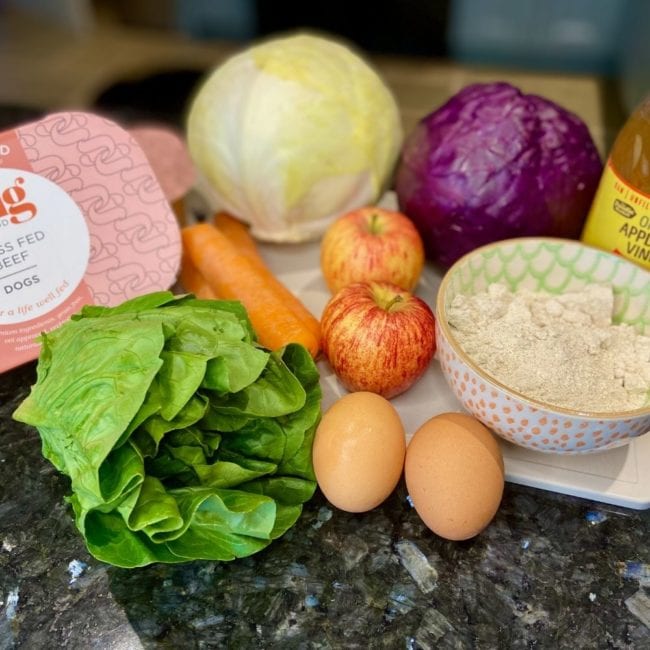 beef burgers for dogs ingredients